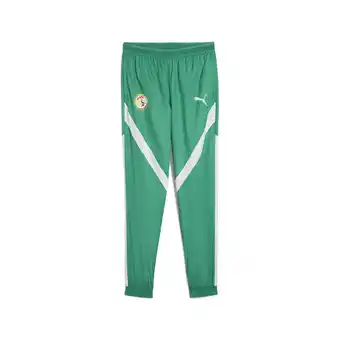 Decathlon Senegal 2025 geweven prematch-broek voor heren PUMA Sport Green White aanbieding