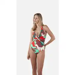 Decathlon Dames zwempak uit 1 stuk Barts Bunbe Halter Shaping aanbieding
