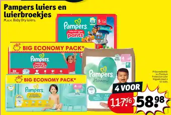 Kruidvat Pampers luiers en luierbroekjes aanbieding