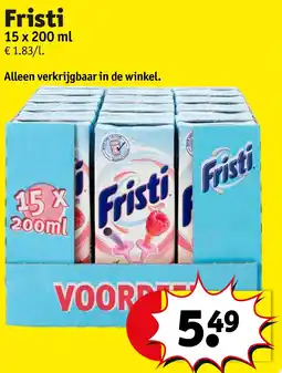 Kruidvat Fristi aanbieding