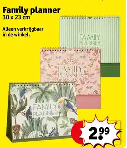 Kruidvat Family planner aanbieding