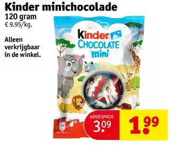 Kruidvat Kinder minichocolade aanbieding