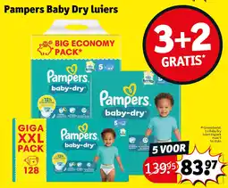 Kruidvat Pampers Baby Dry luiers aanbieding