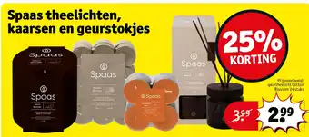 Kruidvat Spaas theelichten, kaarsen en geurstokjes aanbieding