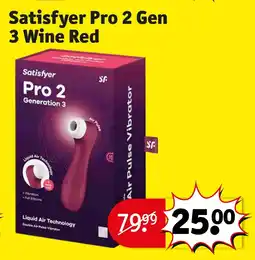 Kruidvat Satisfyer Pro 2 Gen 3 Wine Red aanbieding