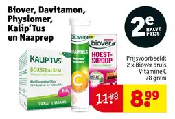 Kruidvat Biover, Davitamon, Physiomer, Kalip’Tus en Naaprep aanbieding