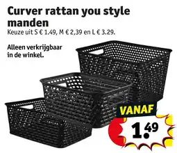 Kruidvat Curver rattan you style manden aanbieding