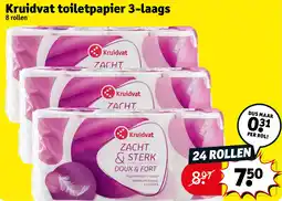 Kruidvat Kruidvat toiletpapier 3-laags aanbieding