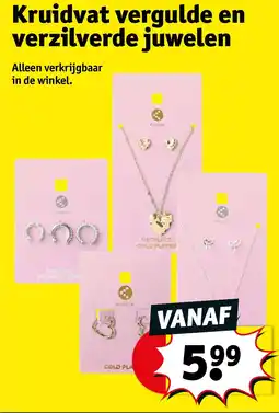 Kruidvat Kruidvat vergulde en verzilverde juwelen aanbieding