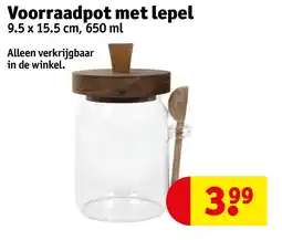 Kruidvat Voorraadpot met lepel aanbieding