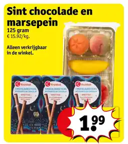 Kruidvat Sint chocolade en marsepein aanbieding