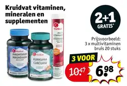 Kruidvat Kruidvat vitaminen, mineralen en supplementen aanbieding