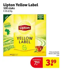 Kruidvat Lipton Yellow Label aanbieding