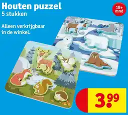 Kruidvat Houten puzzel aanbieding