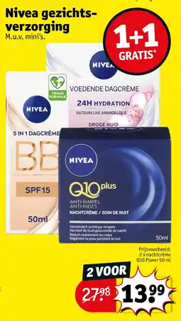 Kruidvat Nivea gezichtsverzorging aanbieding