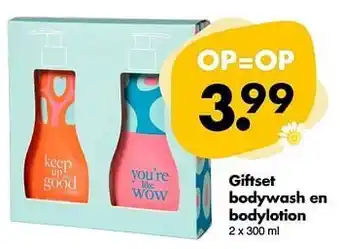 Wibra Giftset bodywash en bodylotion aanbieding