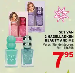 Trafic Set van 2 nagellakken beauty and me aanbieding