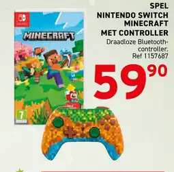 Trafic Spel nintendo switch minecraft met controller aanbieding