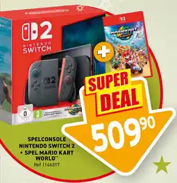 Trafic Spelconsole nintendo switch 2 + spel mario kart world aanbieding