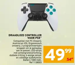 Trafic Draadloze controller voor PS5 aanbieding