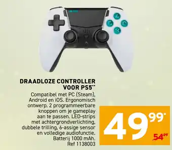 Trafic Draadloze controller voor PS5 aanbieding