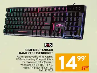 Trafic Semi mechanisch gamertoetsenbord aanbieding
