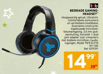 Trafic Bedrade gaming headset aanbieding