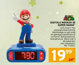 Trafic Digitale wekker 3D super mario aanbieding