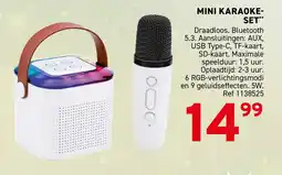 Trafic Mini karaoke set aanbieding