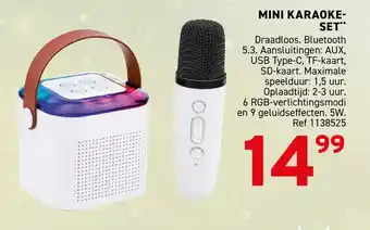 Trafic Mini karaoke set aanbieding