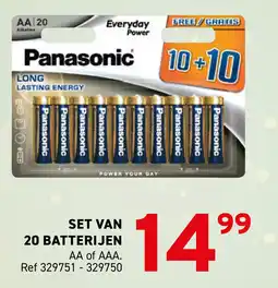 Trafic Set van 20 batterijen aanbieding
