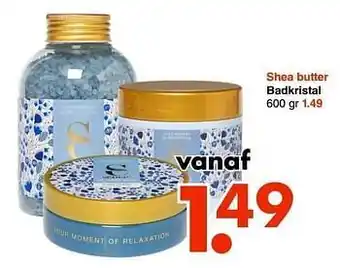 Shea butter badkristal
