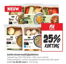 Jumbo Jumbo nieuwe maaltijdpakketten aanbieding