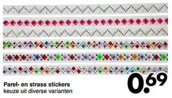 Parel- en strass stickers