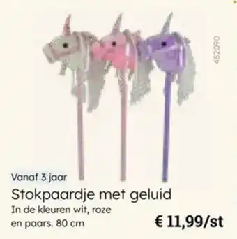 Multi bazar Stokpaardje met geluid aanbieding