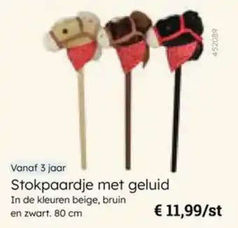 Multi bazar Stokpaardje met geluid aanbieding