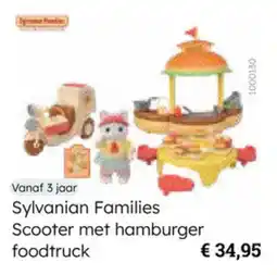 Multi bazar Sylvanian Families Scooter met hamburger foodtruck aanbieding