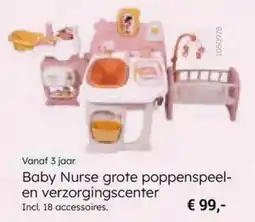 Multi bazar Baby Nurse grote poppenspeel en verzorgingscenter aanbieding
