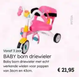 Multi bazar Baby born driewieler aanbieding