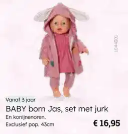 Multi bazar Baby born jas, set met jurk aanbieding