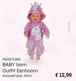 Multi bazar Baby born Outfit Eenhoorn aanbieding