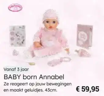 Multi bazar Baby born annabel aanbieding