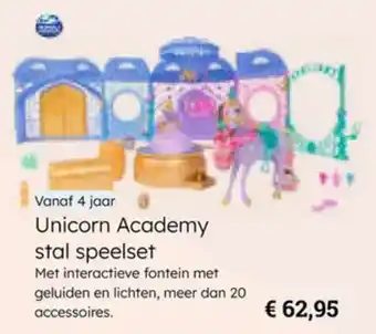 Multi bazar Unicorn Academy stal speelset aanbieding