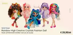 Multi bazar Rainbow High Creative Crystals Fashion Doll aanbieding