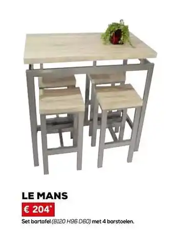 Set bartafel