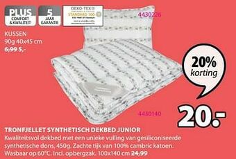 Jysk Tronfjellet synthetisch dekbed junior aanbieding