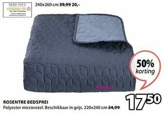Jysk Rosentre bedsprei aanbieding