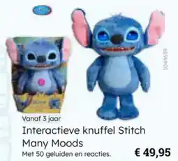 Multi bazar Interactieve knuffel Stitch Many Moods aanbieding