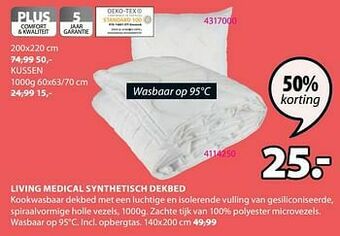 Jysk Living medical synthetisch dekbed aanbieding