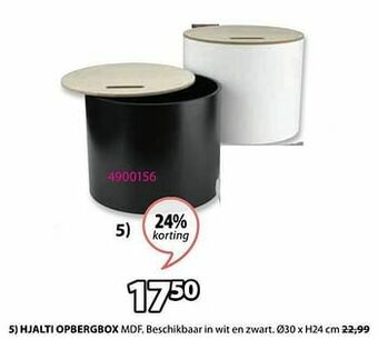 Jysk Hjalti opbergbox aanbieding